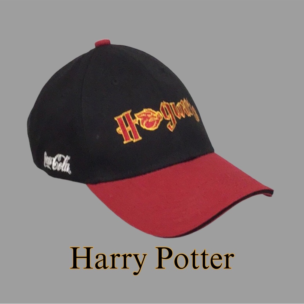 Melonware HOGWARTS HARRY POTTER Coca Cola Black & Red Adjustable Baseball Cap